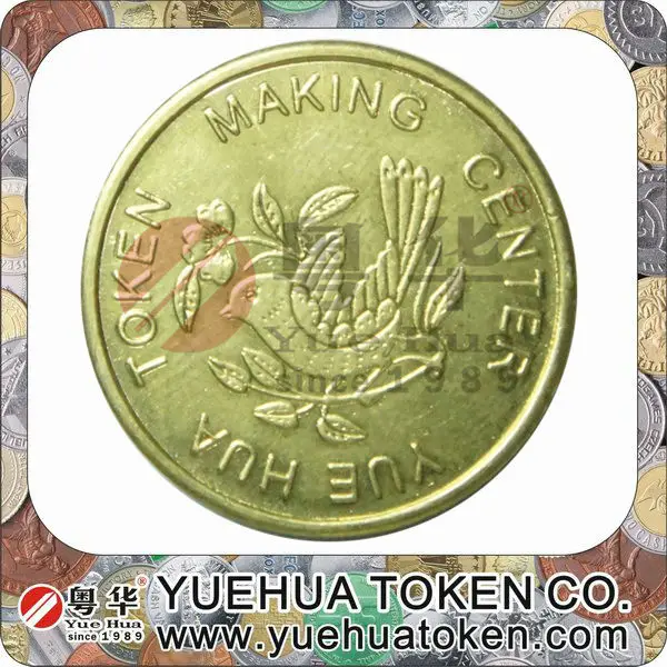 Customized Gold Color Brass Token.jpg