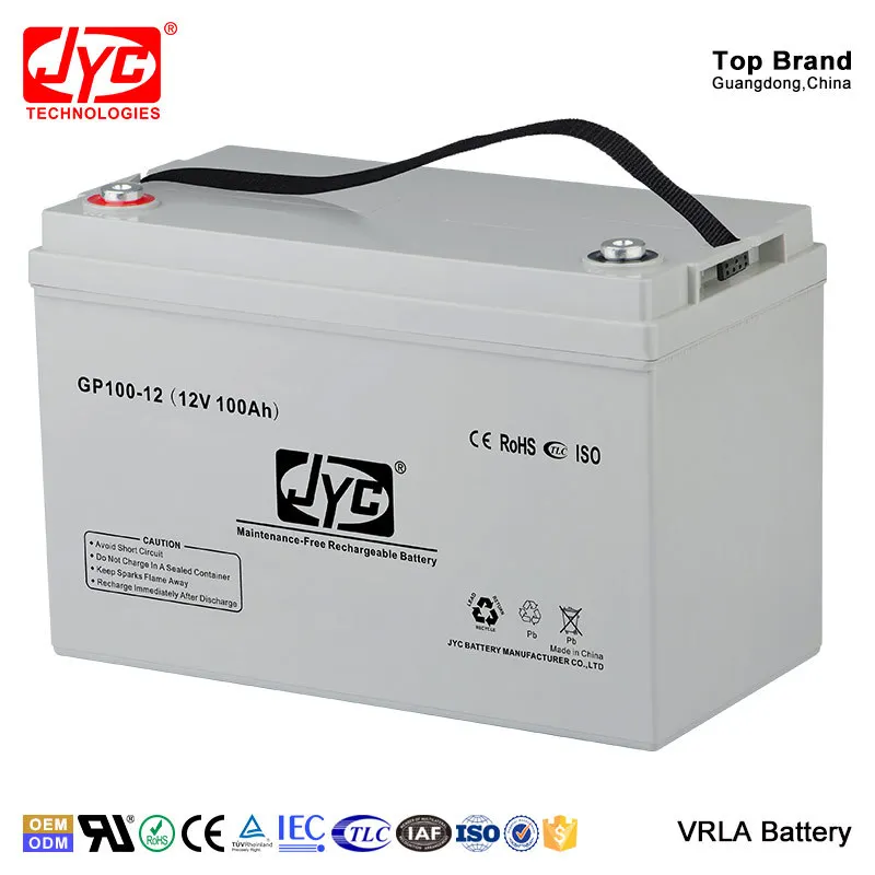 Maintenance Free Sealed Solar Gel Battery 12v 100ah Lead Acid Battery