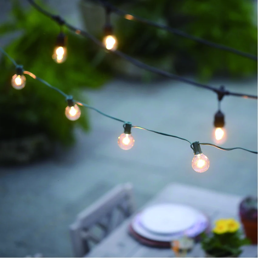 outdoor solar powered led string lights