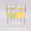 Heat-Resistant Double Wall Glass Tumbler With Lid