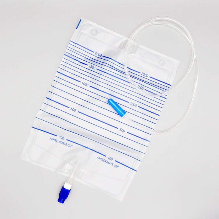 Medical sterile disposable Urine drainage Bag with Screw Valve