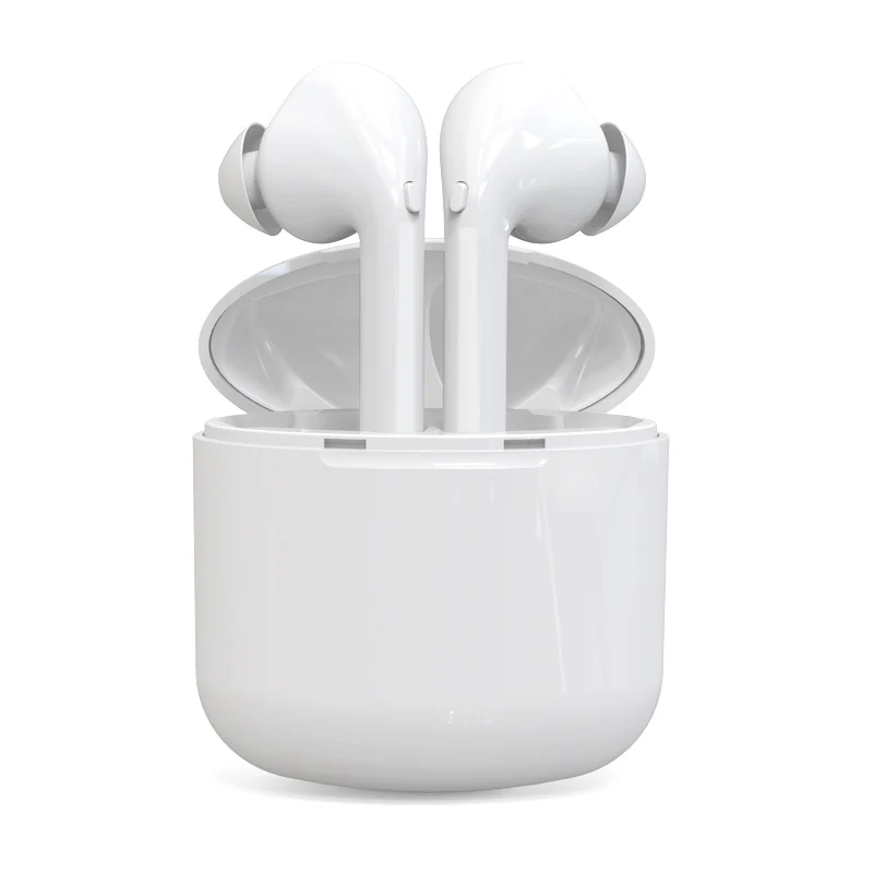 

2019 new trending hifi sound quality i9x tws wireless bt 5.0 earbuds dual-side calling earphone for smart phones, White