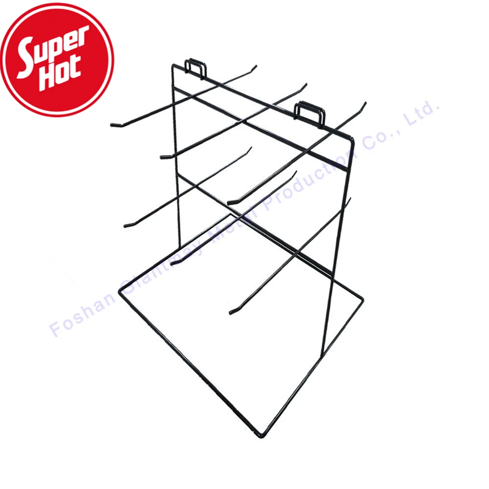 Small Metal Key Ring Counter Rack Key Chain Holder Hanging Hook Case