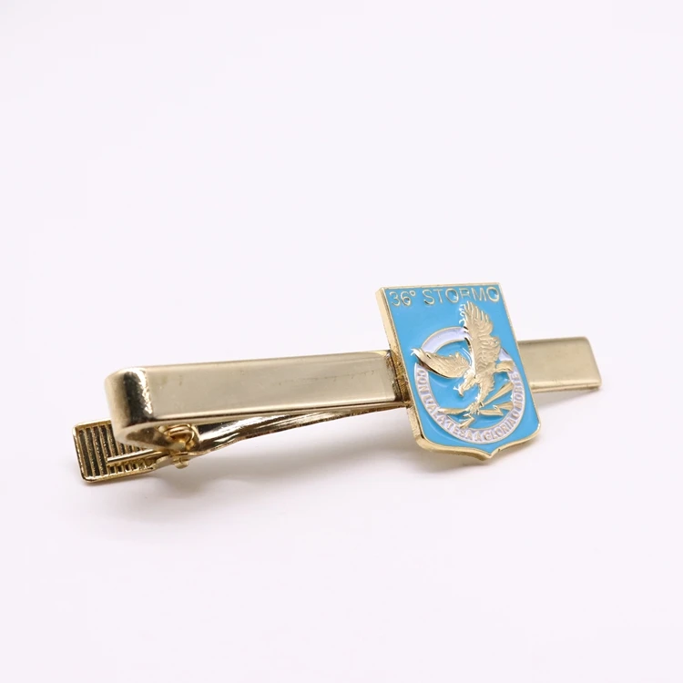 
Custom Logo Mens Security Silver Tie Clip 