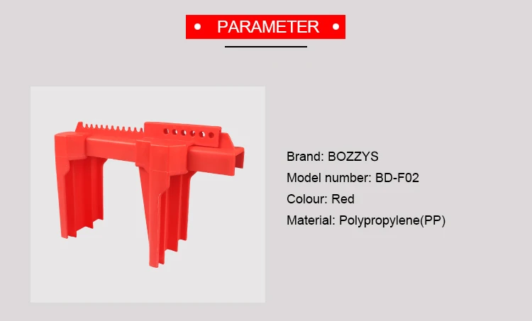 BOSHI Industrial Safety PP Material Adjustable Gate Valve Lockout Kits