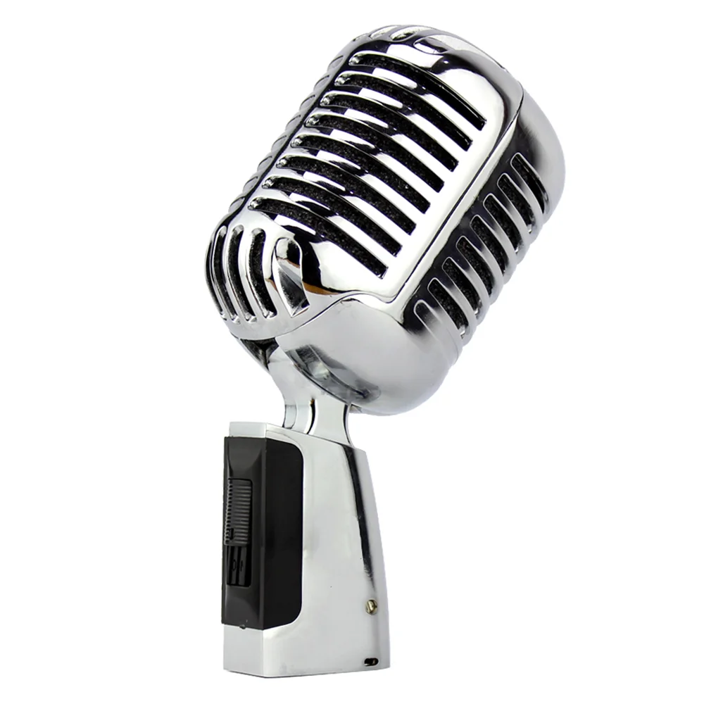 

Personal Singing karaoke Recording Vintage Mic Professional Retro Mics Old Style Wired Dynamic Chorus Microphone
