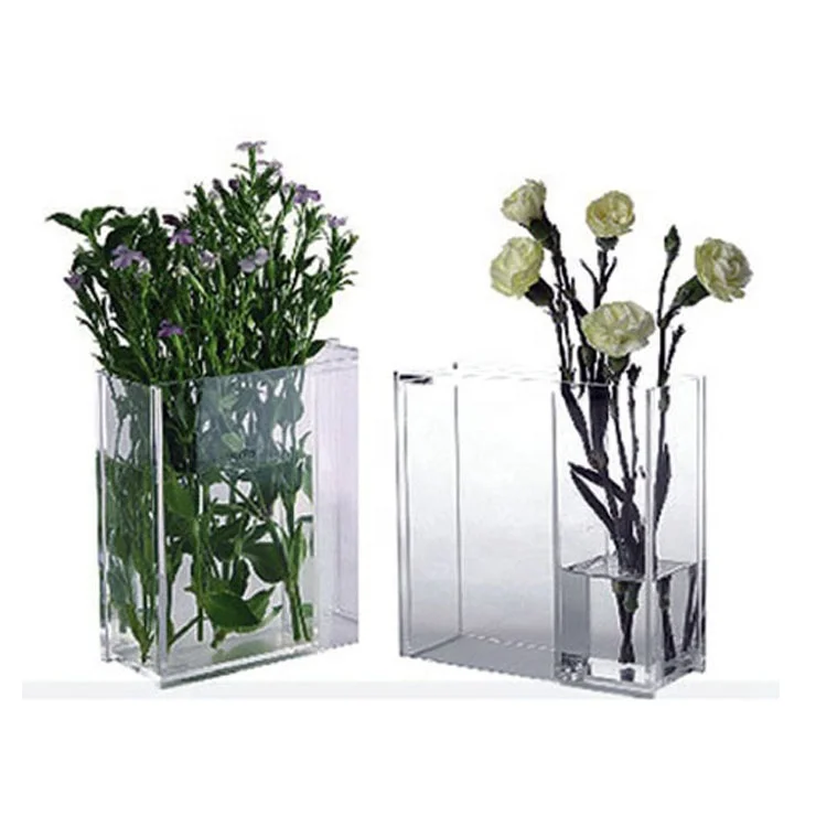 Factory Price Transparent Tabletop Flower Acrylic Vase Small Flower ...