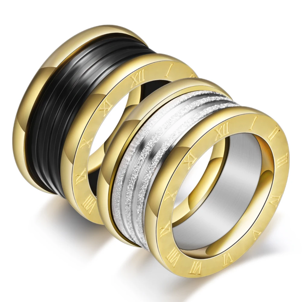 

Vintage Antique Retro Stainless steel Rings For Women Men Jewelry Engagement Wedding Rings