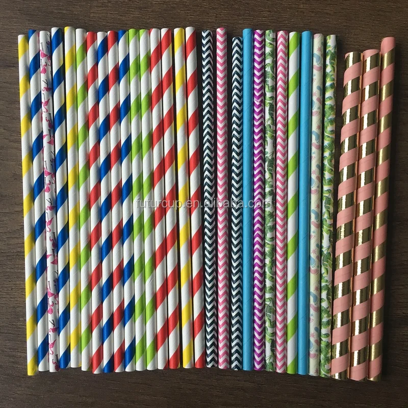 Wholesale Party Biodegradable Cocktail Drinking Paper Straws Buy