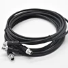 Automotive waterproof electrical plug cable X code M12 8pin male connector