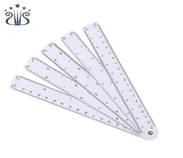 RTS Plastic Multi-Ratio Folding Fan Style Architect Drawing Scale Ruler