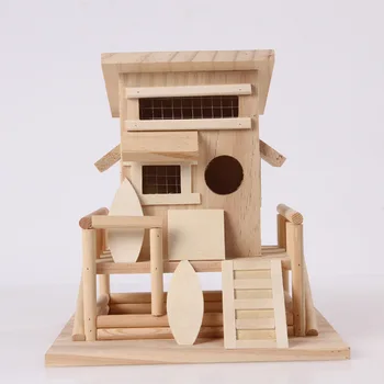 small wooden bird cage