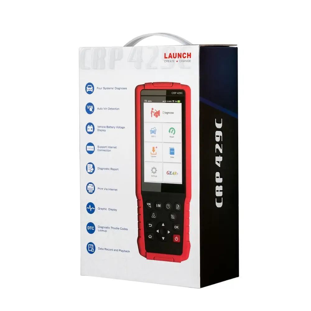 
LAUNCH X431 CRP429C OBD2 Code Reader obd ii Scanner support Engine/ABS/Airbag/AT +11 Service OBD 2 CRP 429C Auto diagnostic tool 