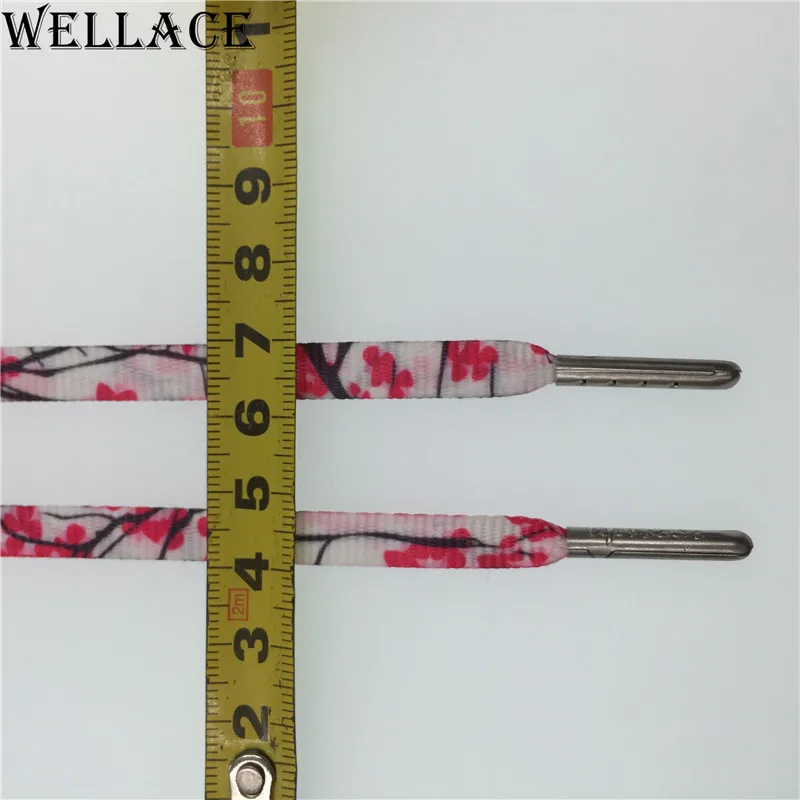 

Wellace custom printed shoelaces rope laces supply lace tipping machine types of shoe lace, 7 colors