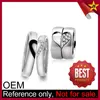 Valentines day present silver love ring for couples
