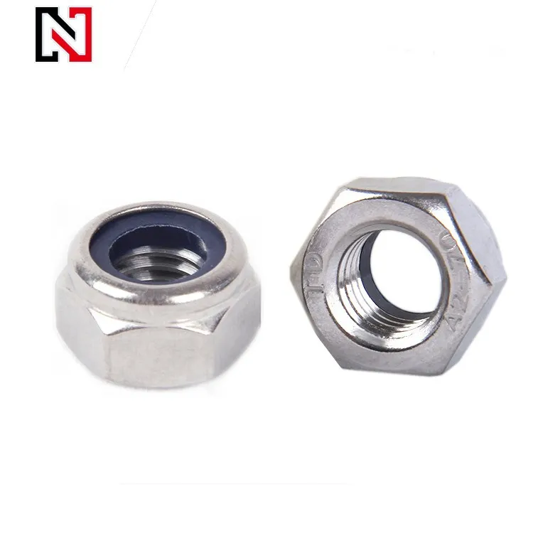 Stainless Steel Hexagon Nylon Lock Nut With Din Iso Jis Gb Ansi 