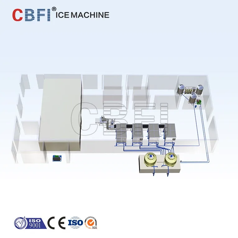 product-CBFI-Guangzhou CBFI CV5000 Cube ice machine with semi auto packing ice bin-img-3