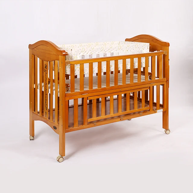 No Painting Green Safty Custom Made Baby Cribs Dimensions/natural