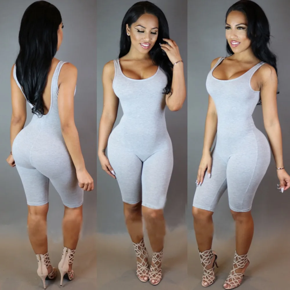 
F10297A ladies bandage one-piece jumpsuit 