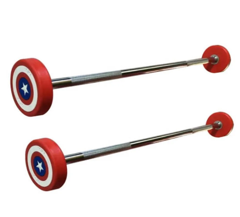 

Top Quality Captain America PU Fixed Barbell (DKA016), Red