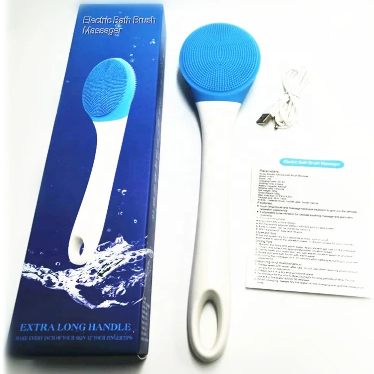 

2019 new arrivals personal massager pore cleaner bath brush, White/blue;white/pink