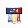 Personalized O ring fringe style embroidery patch for garments