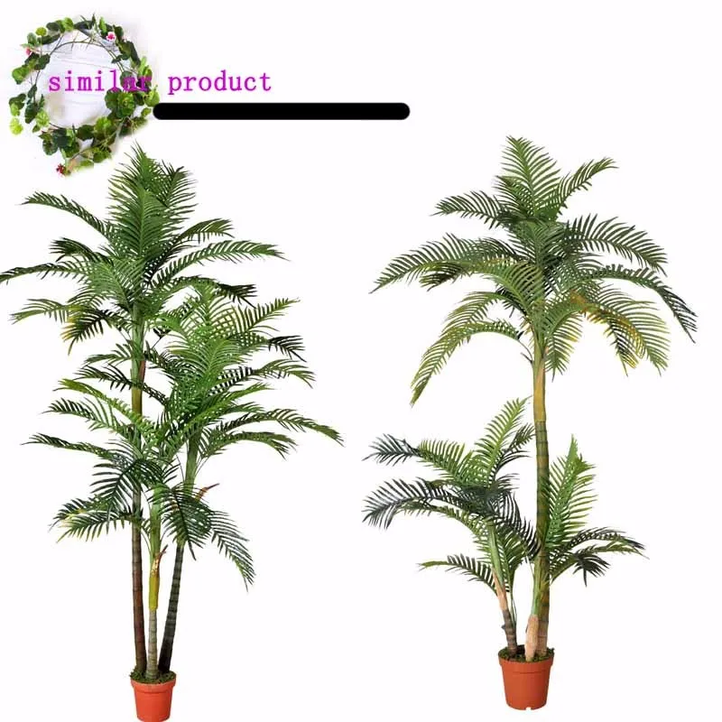 Hot Sale Indoor Or Outdoor Decorative Plastic Fake Palm Tree Plant,Artificial Potted Plant Palm