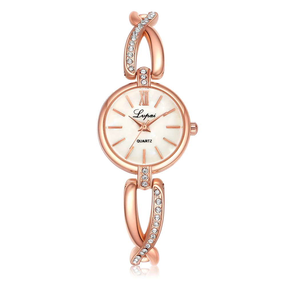 Lvpai Brand Fashion Watch Women Crystal Luxury Diamond 8 Shape Strap Wristwatch Alloy Quartz Watches Fashion Ladies Watch OEM