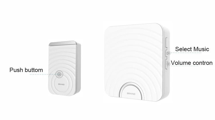 MP3 Wireless Doorbell with DIY Ring Tone