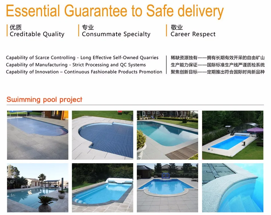 Factory Price Best Selling Products G654 Quality Stone Tiles For Wall, Flooring, Swimming Pool Border Tile