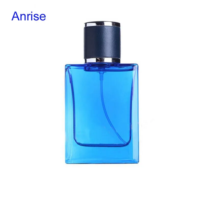 Luxury Design 100 Ml Decorative Blue Glass Bottles Wholesale Women Perfume Bottles Glass With