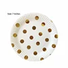 Cups Gold Silver Foil Star Potted Paper Tableware Disposable