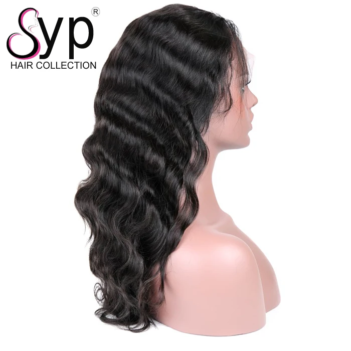 

High Quality Filipino Body Wave Exotic Natural Black Virgin Human Hair Lace Front Wig
