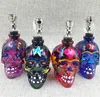 2018 popular new style skull shape all glass hookah