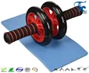 2017 new arrival anti-slip foam handle factory price workout at home ab wheel roller