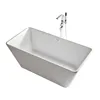 Artificial Stone Acrylic Solid Surface Freestanding Bathtub,Rectangular Solid Surface Bathtub