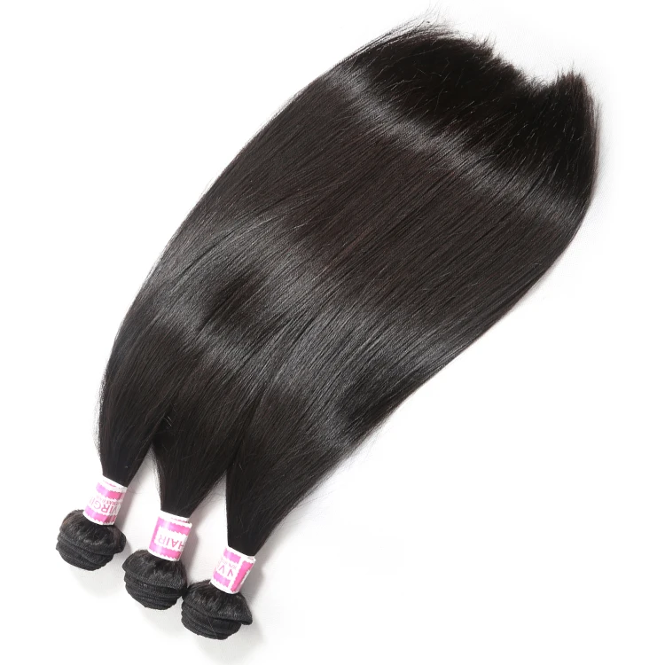 

Factory price Wholesale Raw Virgin cuticle aligned Weaving Brazilian Straight hair bundles in Hair Extension