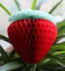 Meilun Art Crafts Strawberry shape Paper Honeycomb Paper Fruit shape Honeycomb lantern