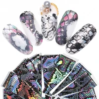 

Snake Design Holographic Transfer Stickers Decals Nail Art Accessories Nail Foils