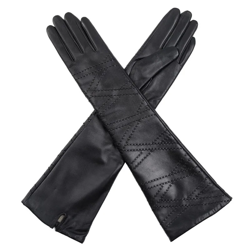 Gl Custom Sex Ladies Long Luxury Goatskin Leather Opera Gloves For Winter Buy Ladies Luxury