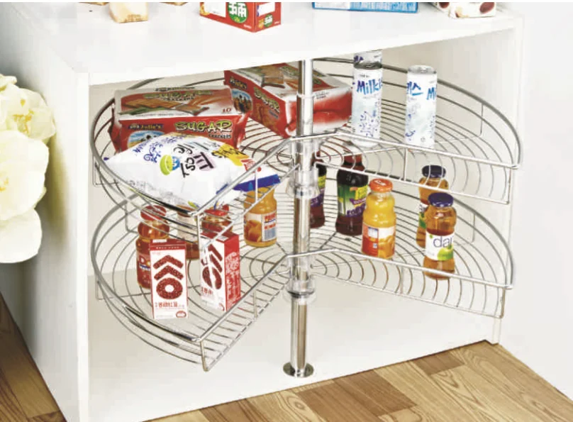 270 Circle Lazy Susan Kitchen Storage Wire Revolving Basket