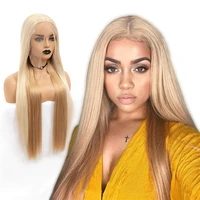 

26 Inch Long Straight Synthetic Lace Front Wigs 130% Density 103# Blonde 250D Wigs 13x6 Swiss Lace For Black Women