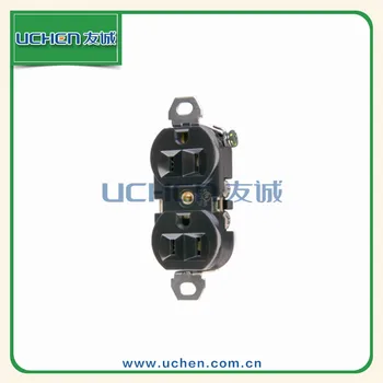 Uchen Nema 5 20r Standard Industrial Receptacle Double Socket