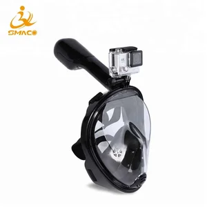 silicone swimming pool full face snorkel mask