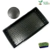 Garden Supply 10*20 Inch Black Plastic Hydroponics Tray For Grass Fodder