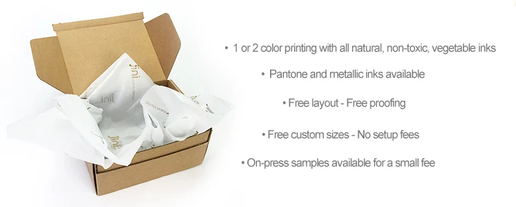 Custom logo printed soft gold metallic 17/ 22gsm wrapping tissue paper