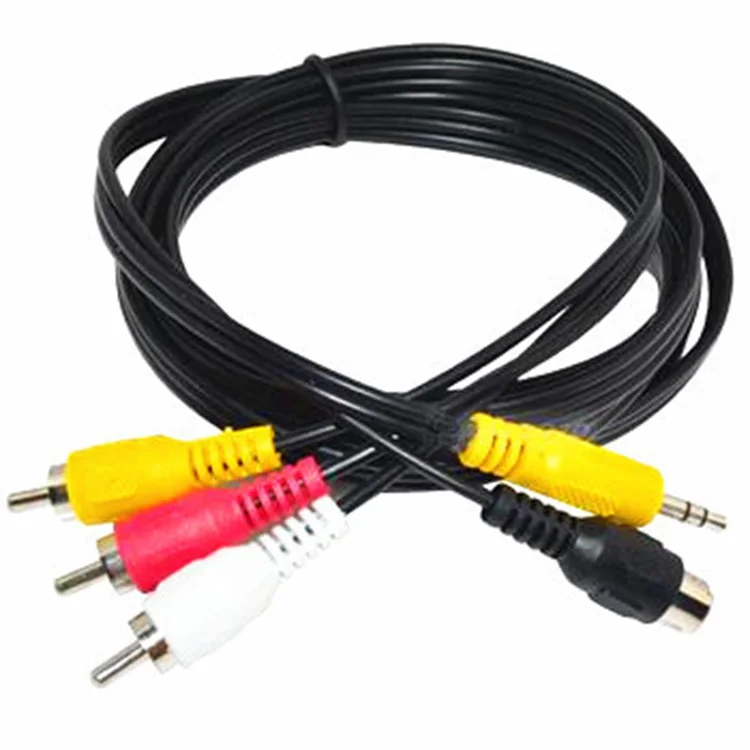 Adapter Svideo & 3.5mm Audio To Composite Video And Rca L/r Audio