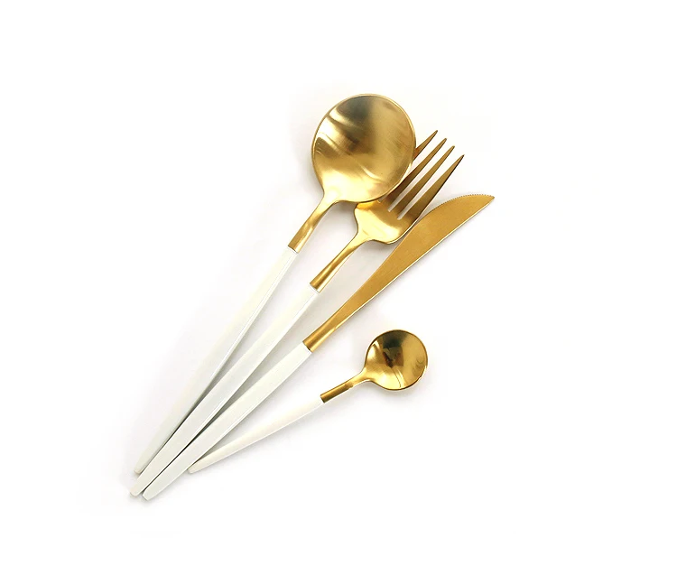 

Odorless stainless steel banquet cutlery set, knife fork spoon german flatware
