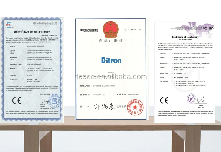 Ditron Dro Linear Optical Encoder Linear Glass Scale for Digital Reaodut Display