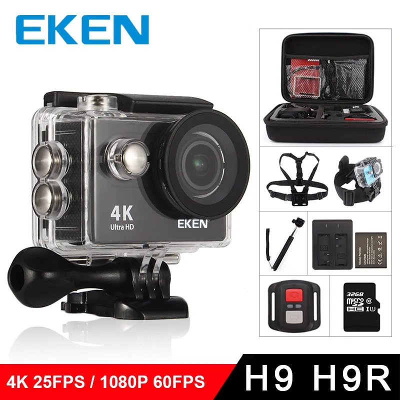 Eken h9r. Eken h9r комплект. Экшен камера Eken h9r 4k. Камера экшн камера 4k водонепроницаемая h9r. Экшн-камера Eken XPX H-9r.